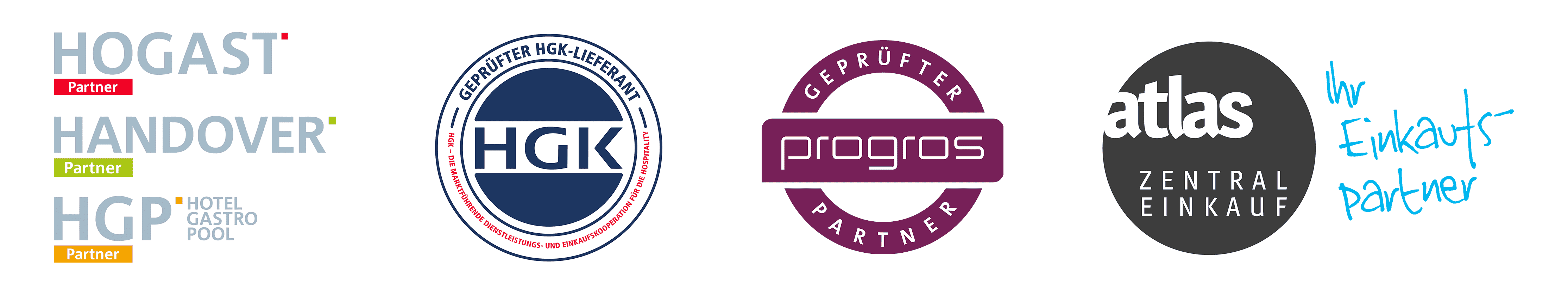 Logos: Partner companies of hotelbedarf24 GmbH & Co. KG